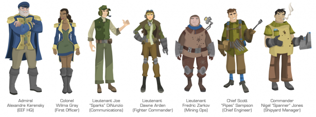 Strikefleet Omega Characters
